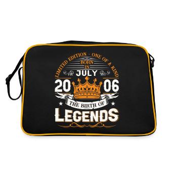 17ème Anniversaire Homme Juillet Millésime 2006 Légendaire - Sac Retro - noir/or - Dos