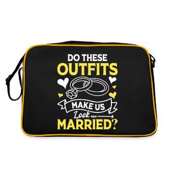 Do These Outfits Make Us Look Married? - Retro Tasche - Schwarz/Gold - Hinten