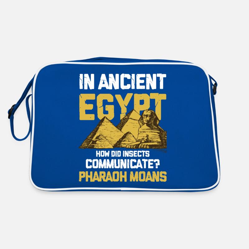 In Ancient Egypt Insect Communicate Pharaoh Moans Retro Tasche