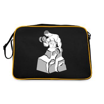 Fitness Perte de poids Musculation Poids Muscle - Sac Retro - noir/or - Dos