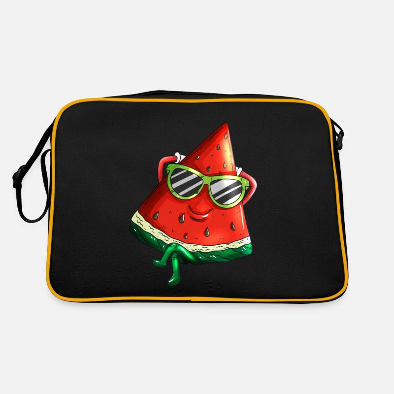 melon beach vacations fruit watermelon Sac Retro