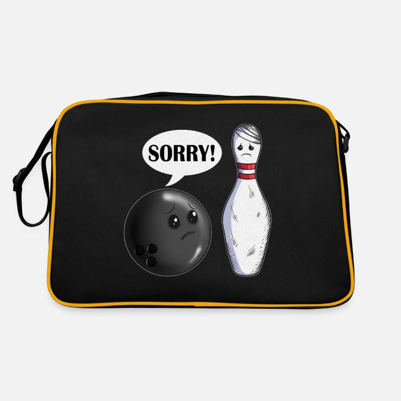 Boule de bowling désolé drôle Bowler Tenue de bowling Sac Retro