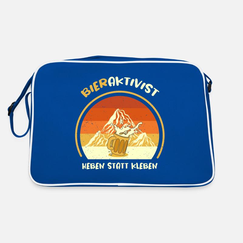 Bieraktivist Heben statt Kleben Retro Tasche