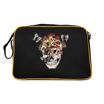 Cueilleur de champignons Cadeau Cueillette de champignons Tenue d’Halloween - Sac Retro - noir/or - Dos