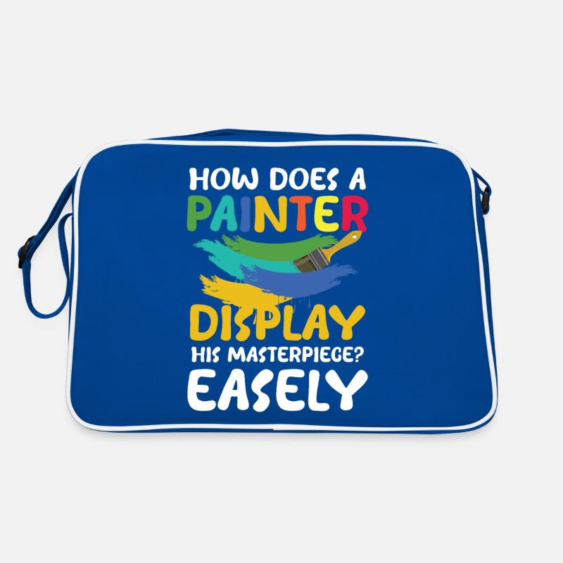How Does A Painter Display His Masterpiece Easely Retro Tasche