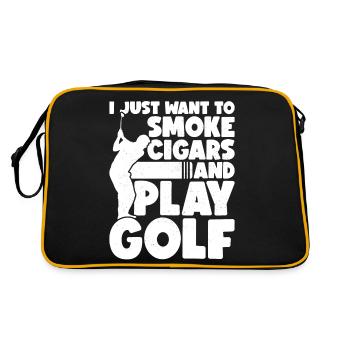 Cigar Smoker Cigars - Retro Bag - black/gold - Back