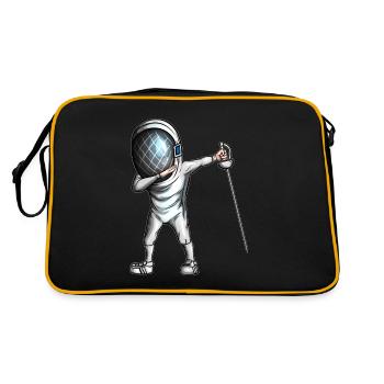 Fencing Art Epee Fight Fencing Form Epee Fencing - Retro Bag - black/gold - Back