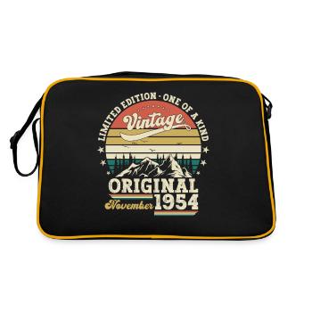 69e anniversaire Vintage Novembre Millésime 1954 - Sac Retro - noir/or - Dos