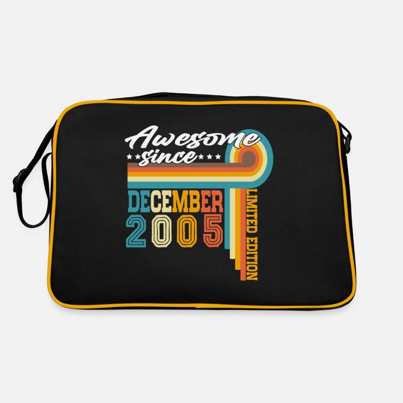 Décembre 2005 Vintage Vintage Retro Anniversaire Sac Retro