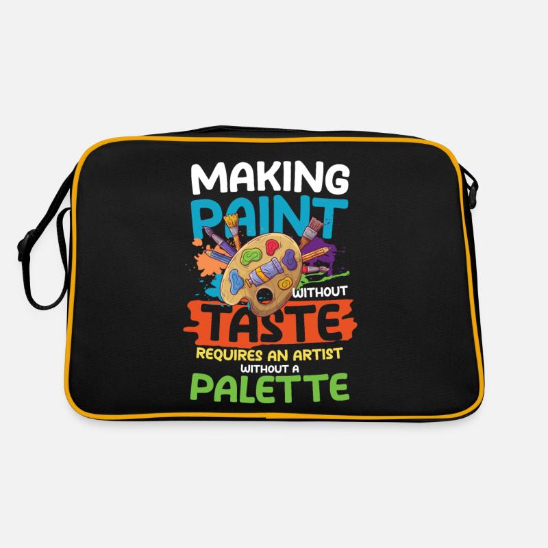 Making Paint Without Taste Artist Without Palette Retro Tasche