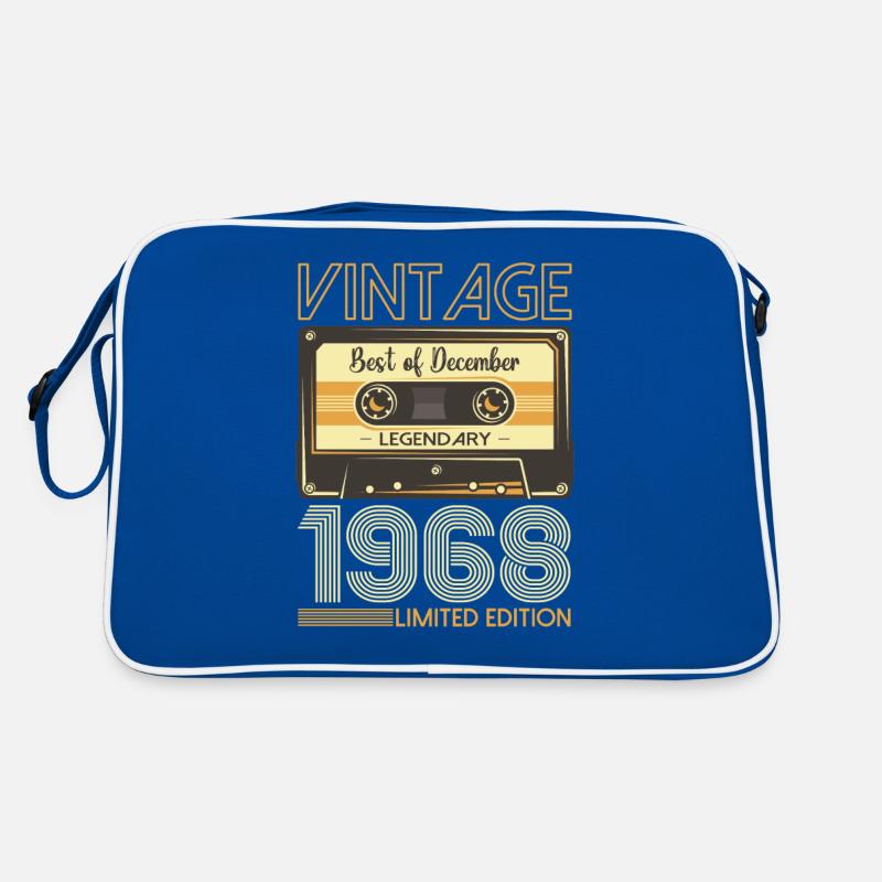 55e anniversaire Cassette décembre Vintage 1968 Sac Retro