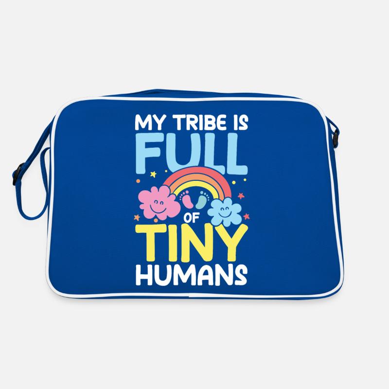 My Tribe Is Full Of Tiny Humans Retro Tasche
