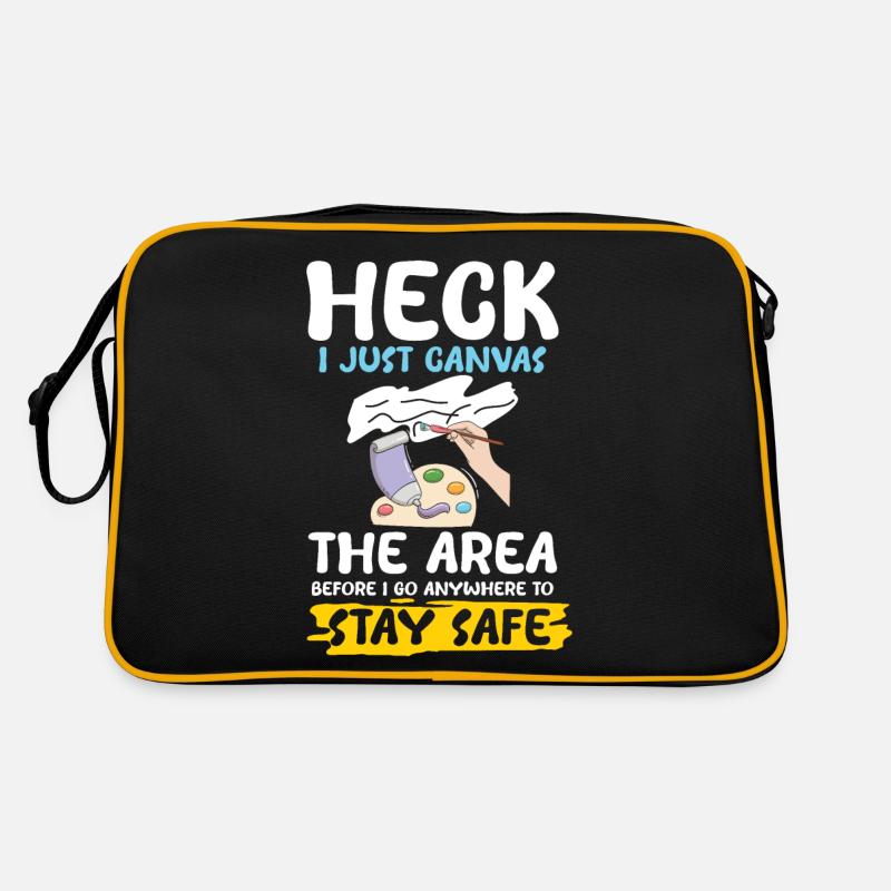 I Just Canvas The Area Retro Tasche