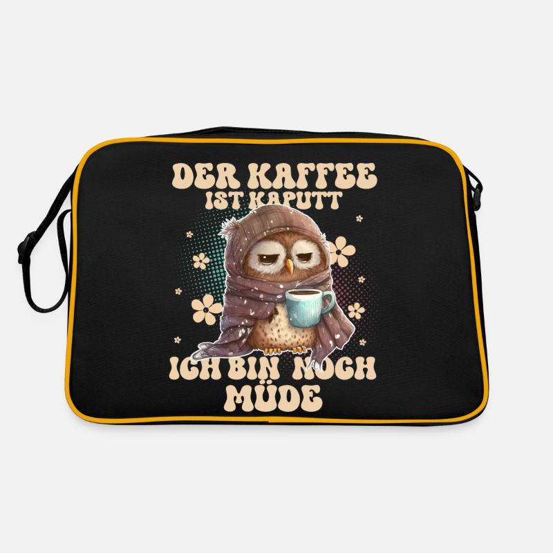 Der Kaffee Ist Kaputt Ich Bin Noch Müde Retro Tasche