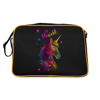 Licorne Mandala être magique - Sac Retro - noir/or - Dos