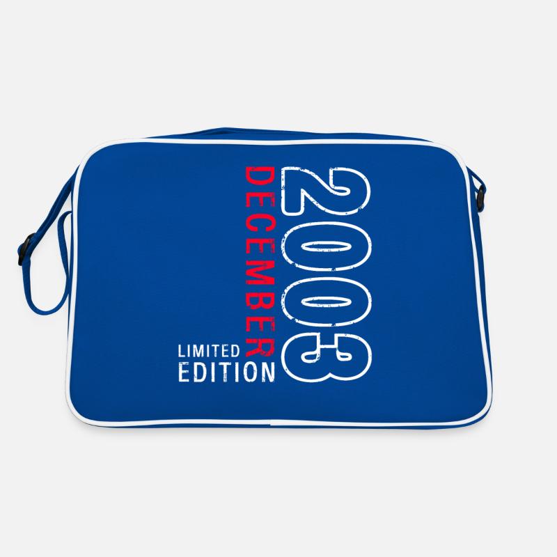 20e anniversaire décembre Né en 2003 Sac Retro
