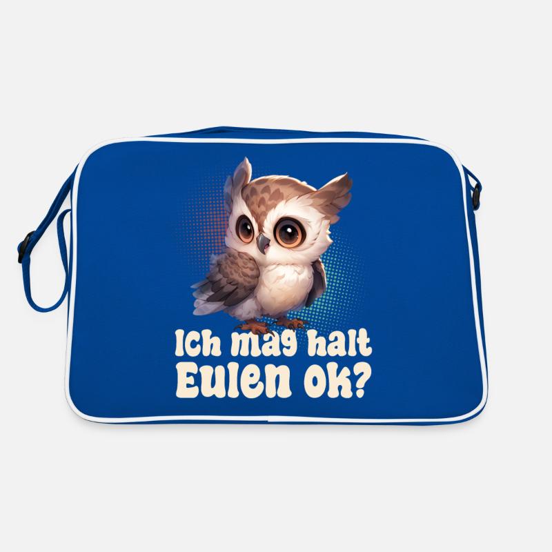 Ich Mag Halt Eulen Ok? Retro Tasche
