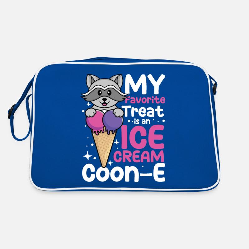 My Favorite Treat is a Ice Cream Coon-E Retro Tasche
