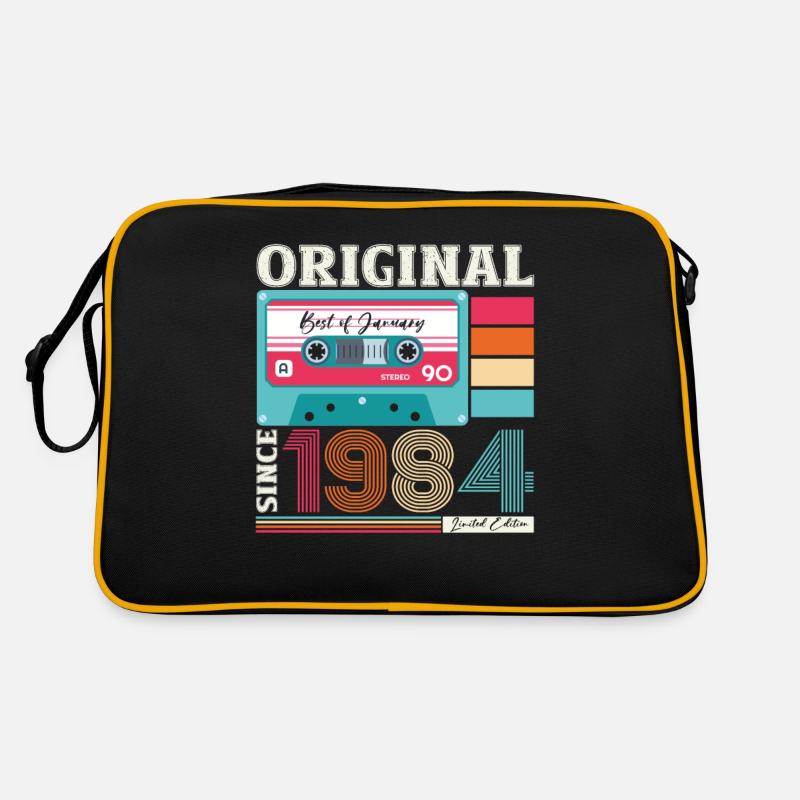 40e anniversaire Cassette janvier Vintage 1984 Sac Retro