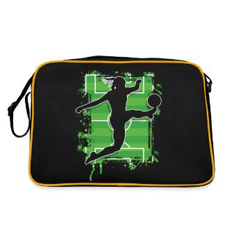 Women's Soccer Women's Soccer Women's Girls Soccer - Retro Bag - black/gold - Back