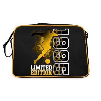1995 Année de naissance Anniversaire Football - Sac Retro - noir/or - Dos