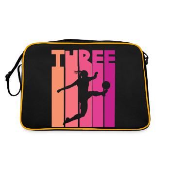 Soccer Woman Soccer 3rd Birthday - Retro Bag - black/gold - Back