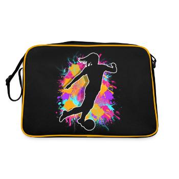 Women's Soccer Women's Soccer Women's Girls Soccer - Retro Bag - black/gold - Back