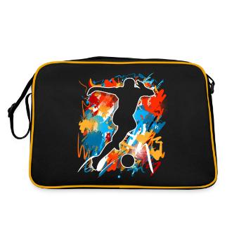 Joueurs de football - Sac Retro - noir/or - Dos