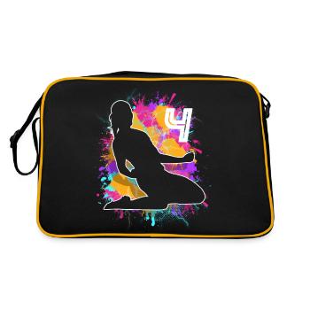 Soccer Woman Soccer 4th Birthday - Retro Bag - black/gold - Back