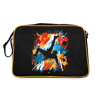 Joueurs de football - Sac Retro - noir/or - Dos