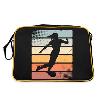 Women's Soccer Women's Soccer Women's Girls Soccer - Retro Bag - black/gold - Back