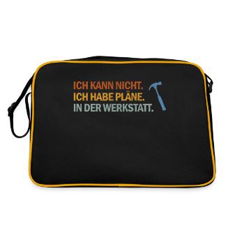 Workshop Plans - For Do-It-Yourselfers and Hobbyists - Retro Bag - black/gold - Back