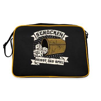 Schocken Is the game called dice game Drinking beer - Retro Bag - black/gold - Back