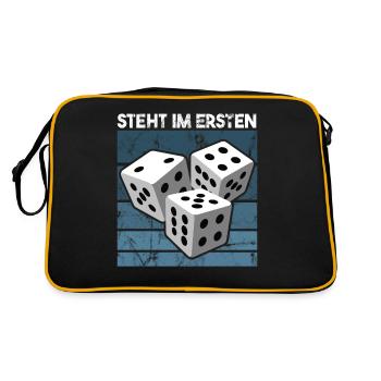 Schocken Is the game called dice game Drinking beer - Retro Bag - black/gold - Back