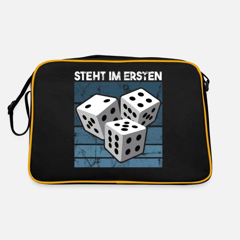 Schocken Is the game called dice game Drinking beer Retro Bag