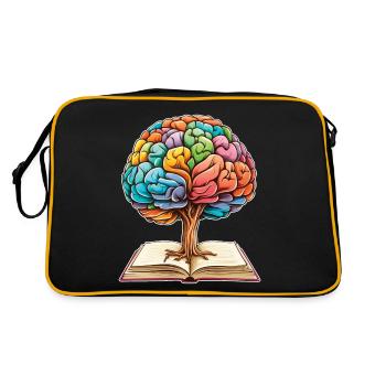 Reading Forms Mindset Growth Artwork Tree - Retro Bag - black/gold - Back
