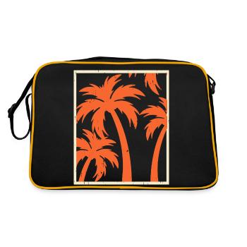 Palm trees - Retro Bag - black/gold - Back