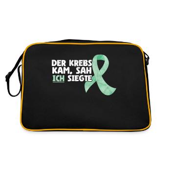 The Cancer Came Saw I Won Battle Awareness - Retro Bag - black/gold - Back