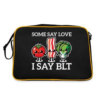 BLT Sandwich Foodie Love Toast Pain Cuisson Au Bacon - Sac Retro - noir/or - Dos