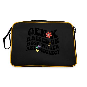 Retro Gen X Raised on Hose Water and Neglect - Retro Bag - black/gold - Back