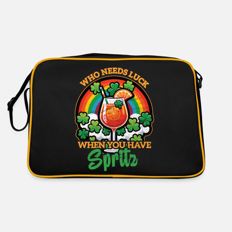 St. Patrick's Day Spritz Aperitif Celebrations Shamrock Retro Bag