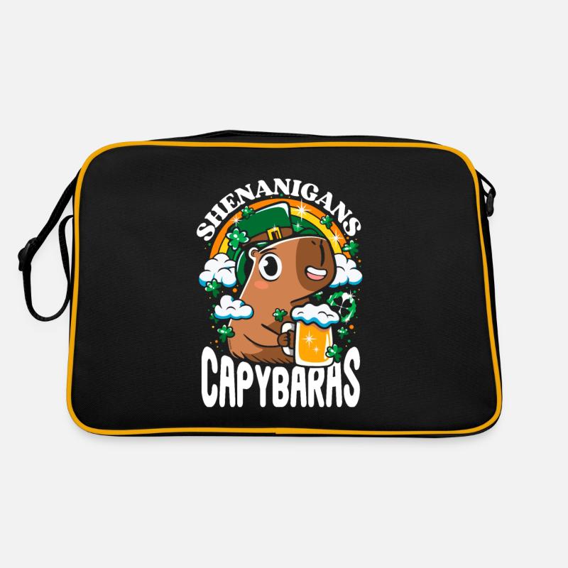 St. Patrick's Day - Shenanigans capybaras Retro Bag