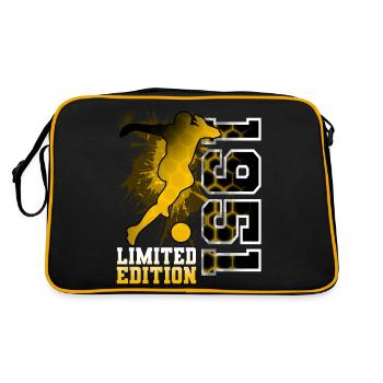 1951 Year of birth Birthday Football - Retro Bag - black/gold - Back