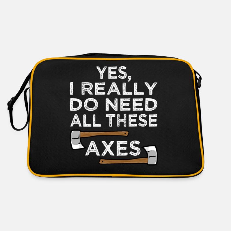 Yes I Really Do Need All Axe Throwing Hatchet Retro Tasche