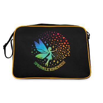 Sprinkle Kindness like Confetti Fairy - Retro Bag - black/gold - Back