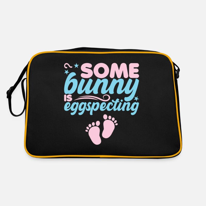 Easter Pregnancy Anouncement Easter Eggs Retro Bag