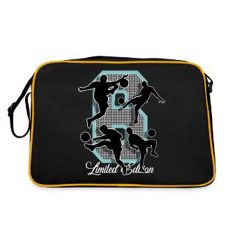 6th Birthday Football - Retro Bag - black/gold - Back