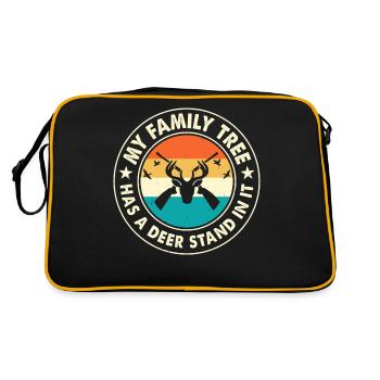 Jäger Jagen - Retro Tasche - Schwarz/Gold - Hinten
