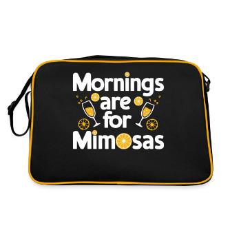 Mornings are for Mimosas Lover Cocktail Holiday - Retro Bag - black/gold - Back