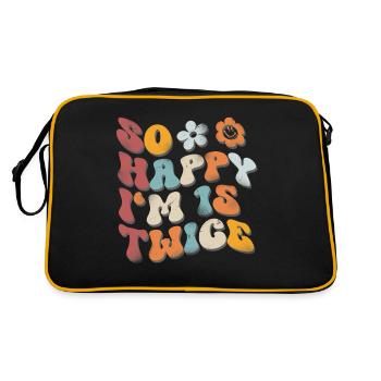 30e anniversaire dicton drôle - Sac Retro - noir/or - Dos